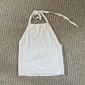 Brandy Melville White halter top